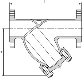 化工管道過濾器結(jié)構(gòu)圖