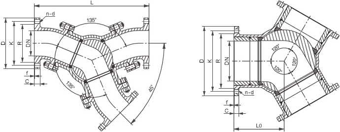 電動(dòng)Y型三通球閥